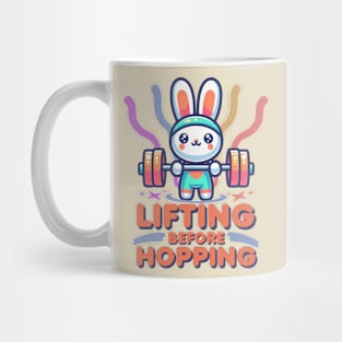 Powerlifting Funny Bunny Weightlifting Mug